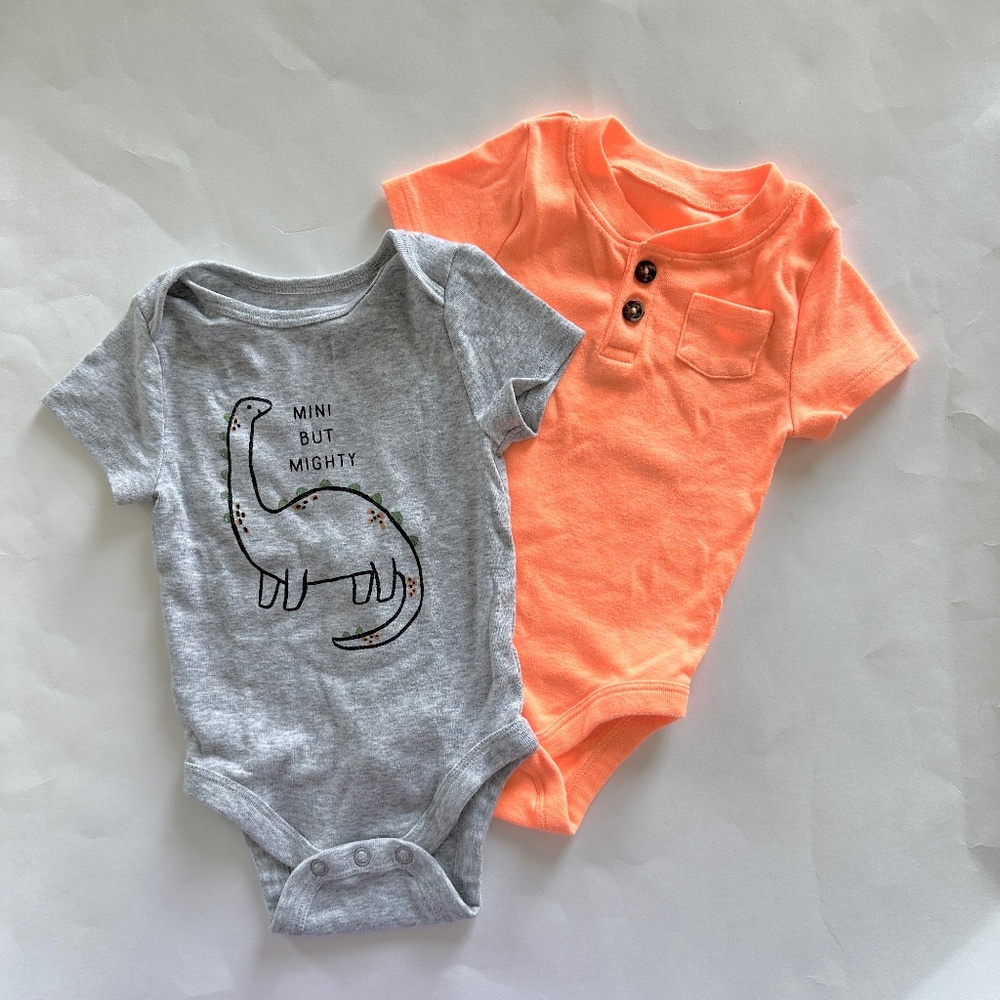 Baby Boy Clothing Bundle Jumping Beans Short Sleeve Onesies 6M